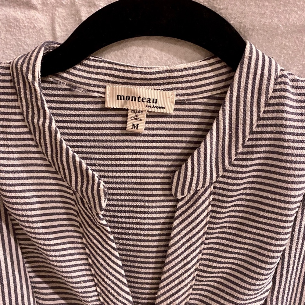 Striped gray blouse